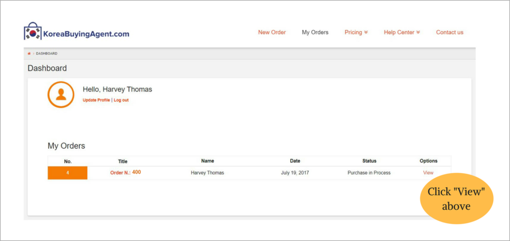 How to Check Order Status at Korea Buying Agent?
